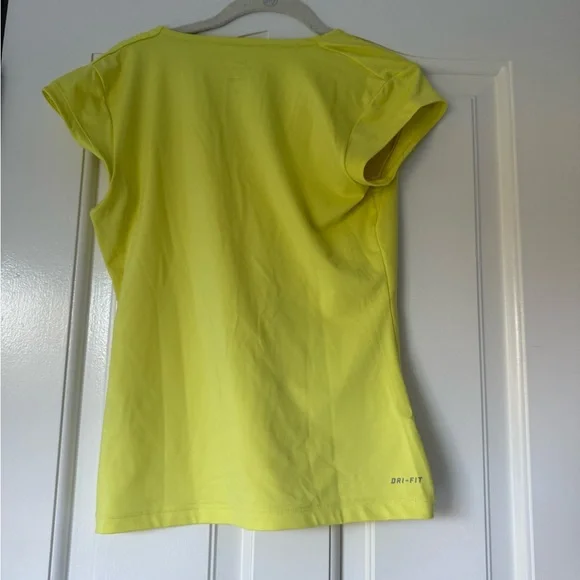 Nike Tennis Green/Yellow Dri-FIT Top - Picture 2 of 2